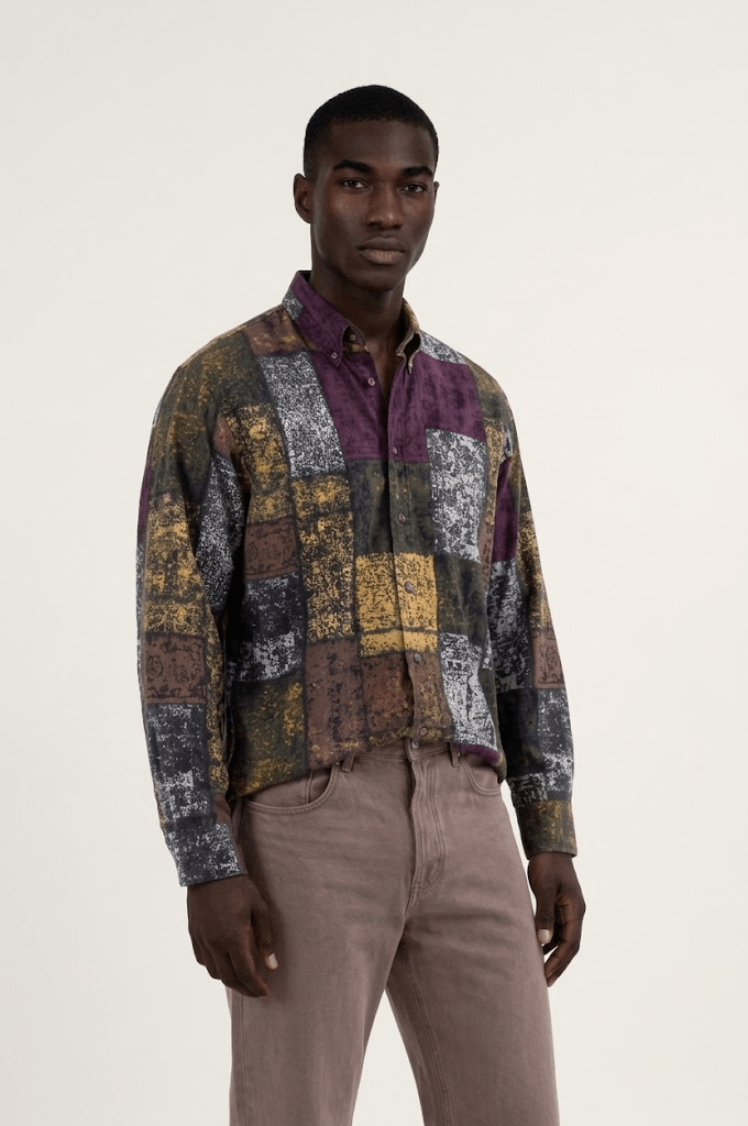 linen shirt mosaic