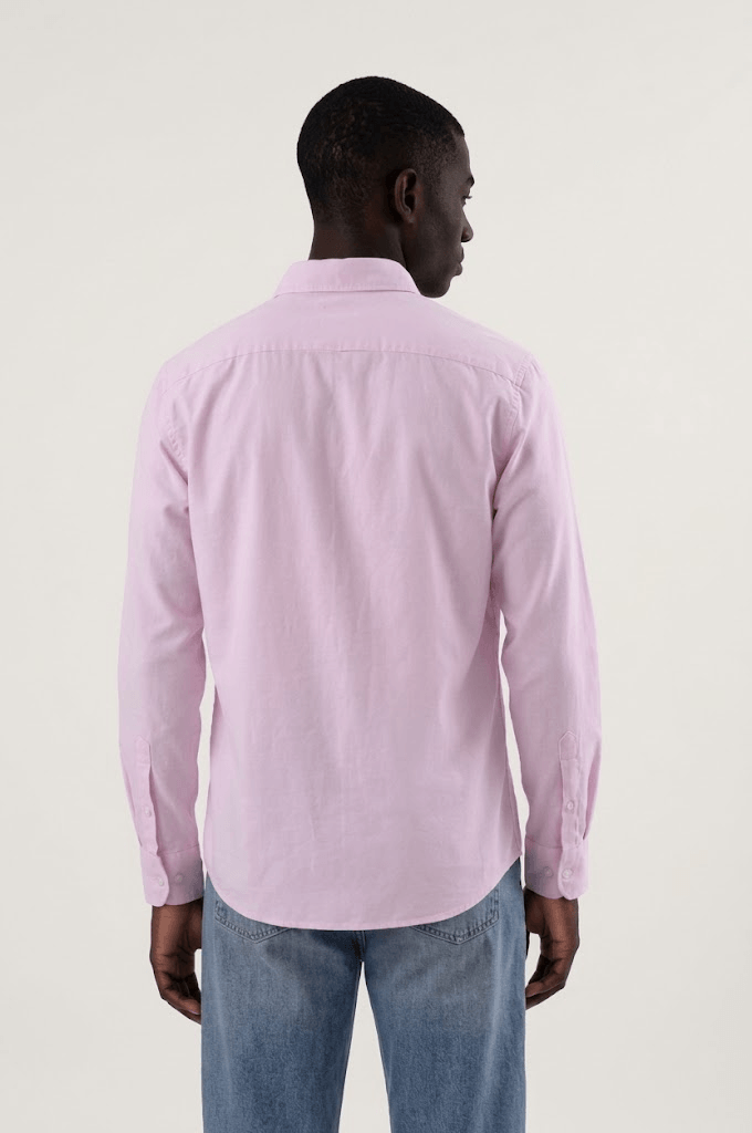pink shirt oxford back