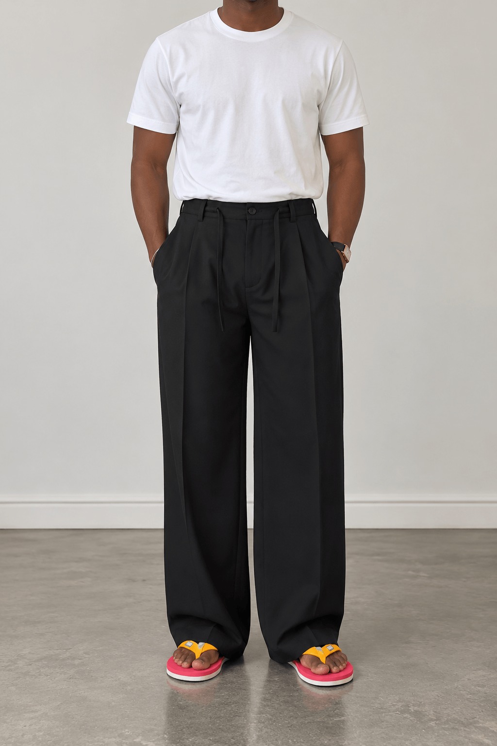 soft essential pant black