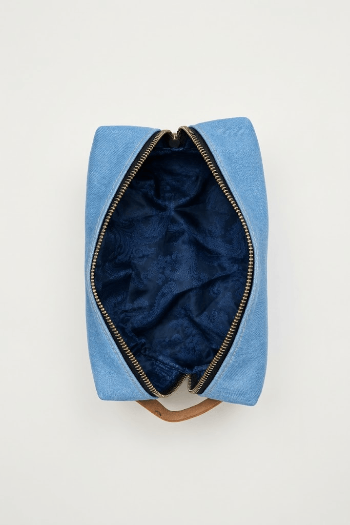 toiletry sky blue inner