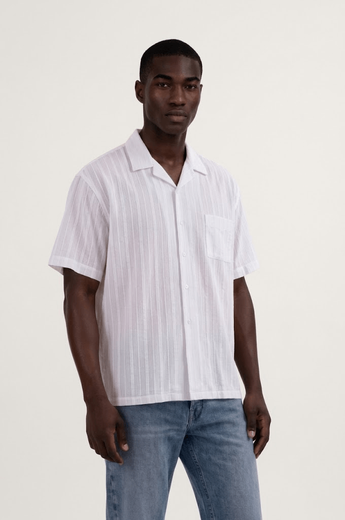 Oversized Shirt - White Cuban