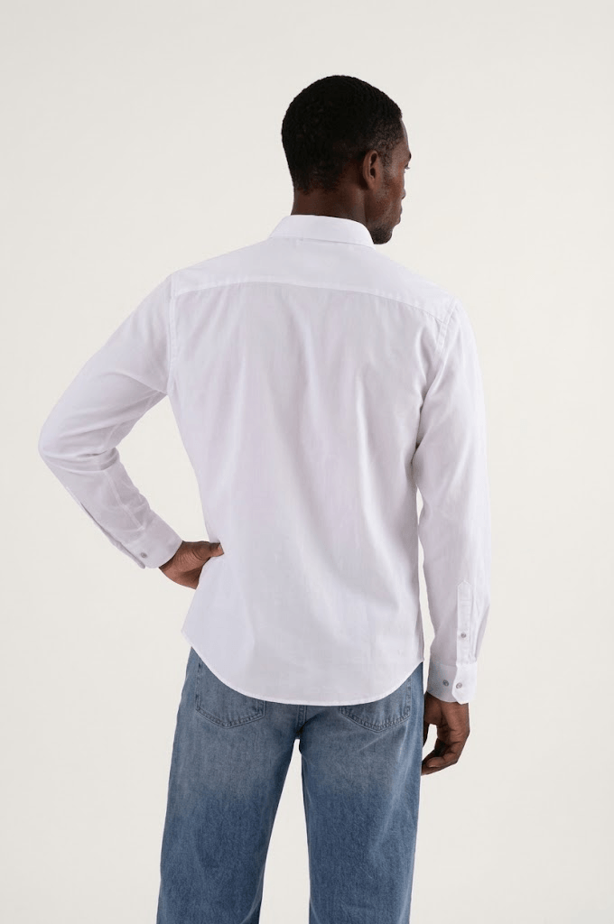 white oxford back